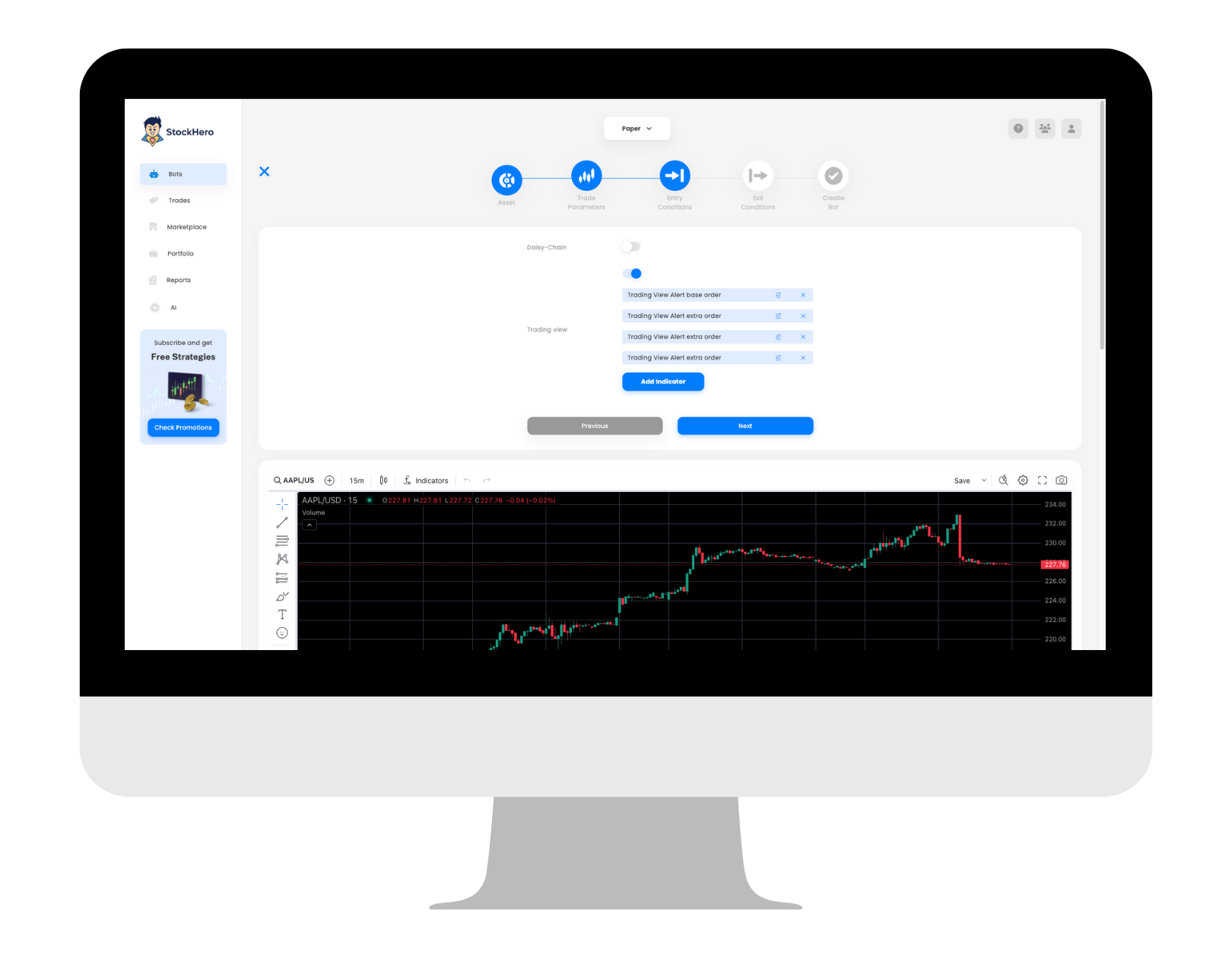 Easy integration with TradingView